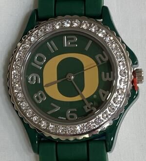 Oregon Ducks Ladies Crystals Watch, Gift for Her Mom , NCAA
